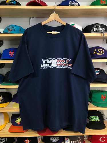 Vintage Tommy Hilfiger Boot Spellout Tee Size 2XL