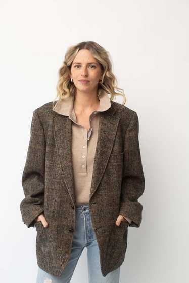 Wool Herringbone Blazer