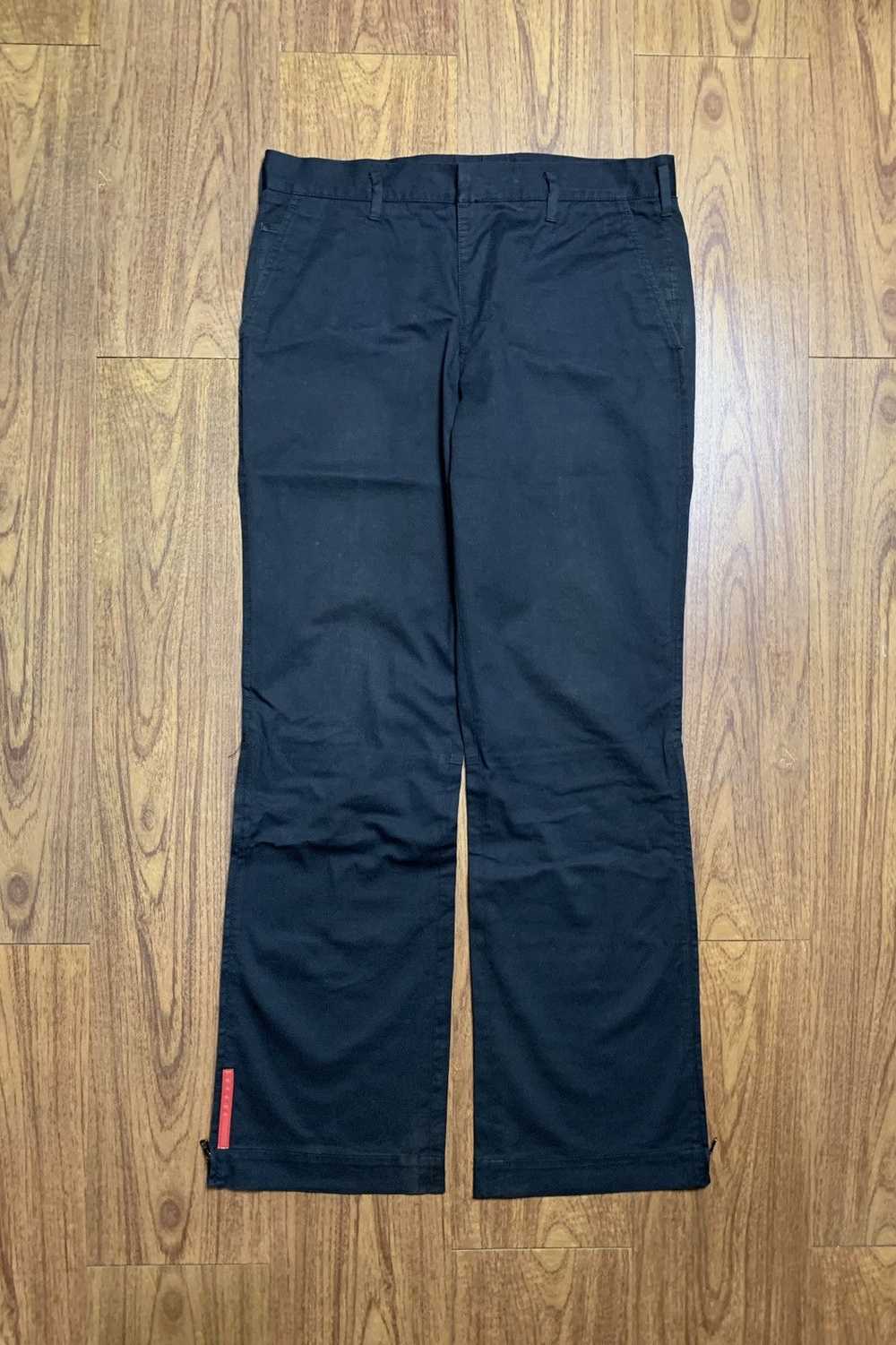 Prada Prada Sport Red Tab Zipper Pants - image 2