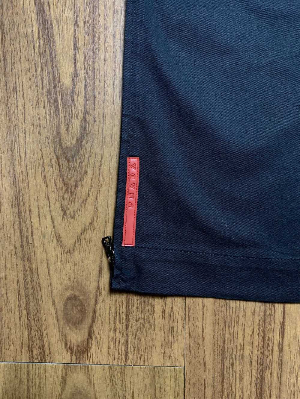 Prada Prada Sport Red Tab Zipper Pants - image 4