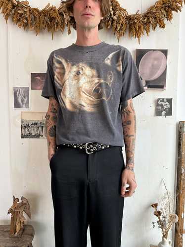 1990s Sunfaded Pig Tee (M/L)