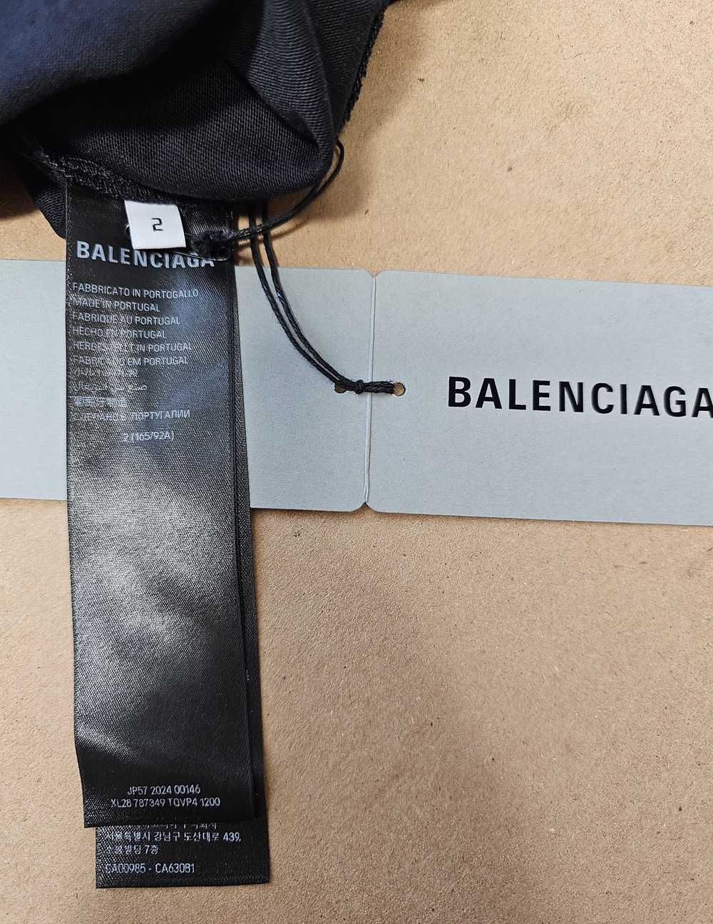 Balenciaga Black nologo t-shirt - image 3