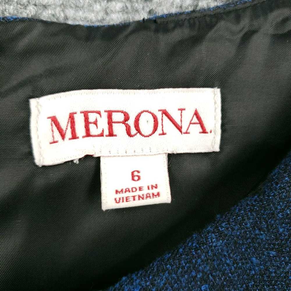 Merona Merona Dress Womens 6 Blue Collection Shif… - image 3