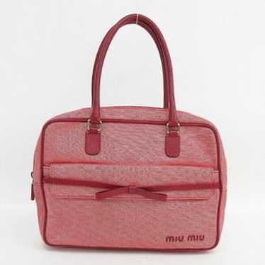 バッグ miumiu leather ribbon hand bag MIU MIU Side Ribbon Bag, Purchased at an Official Store