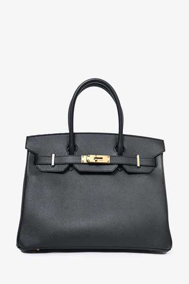 Hermès 2020 Black Epsom Leather Retourne Birkin 30