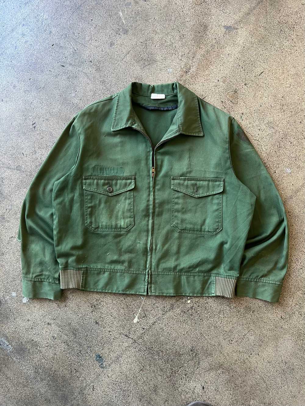 1970s National Parks Two Pocket Green Work Jacket - image 1