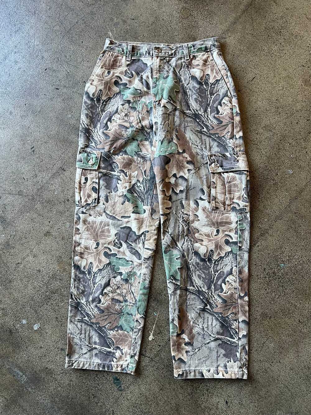 1990s Wrangler Real Tree Camo Cargo Pants 30" x 3… - image 1