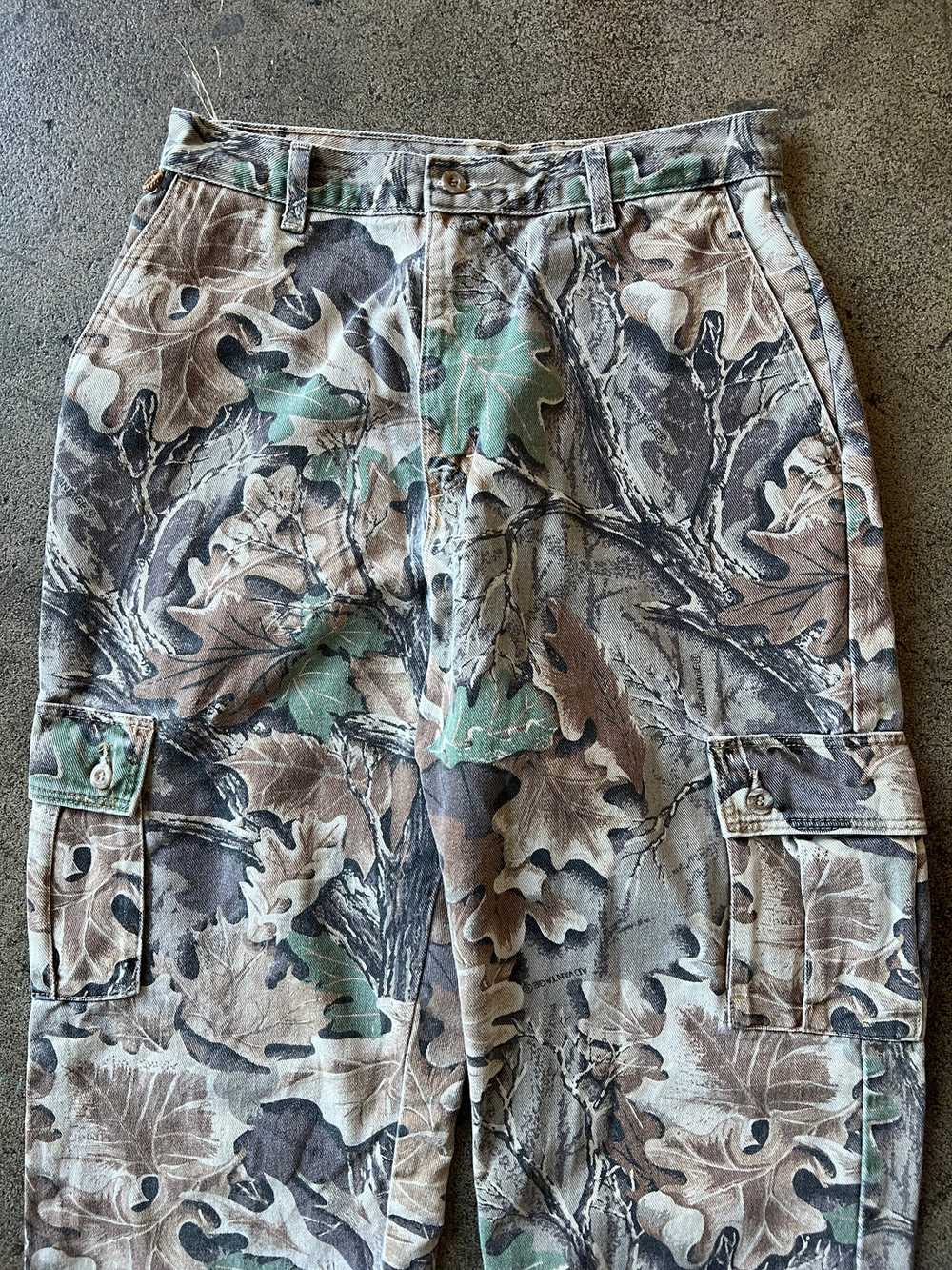 1990s Wrangler Real Tree Camo Cargo Pants 30" x 3… - image 2