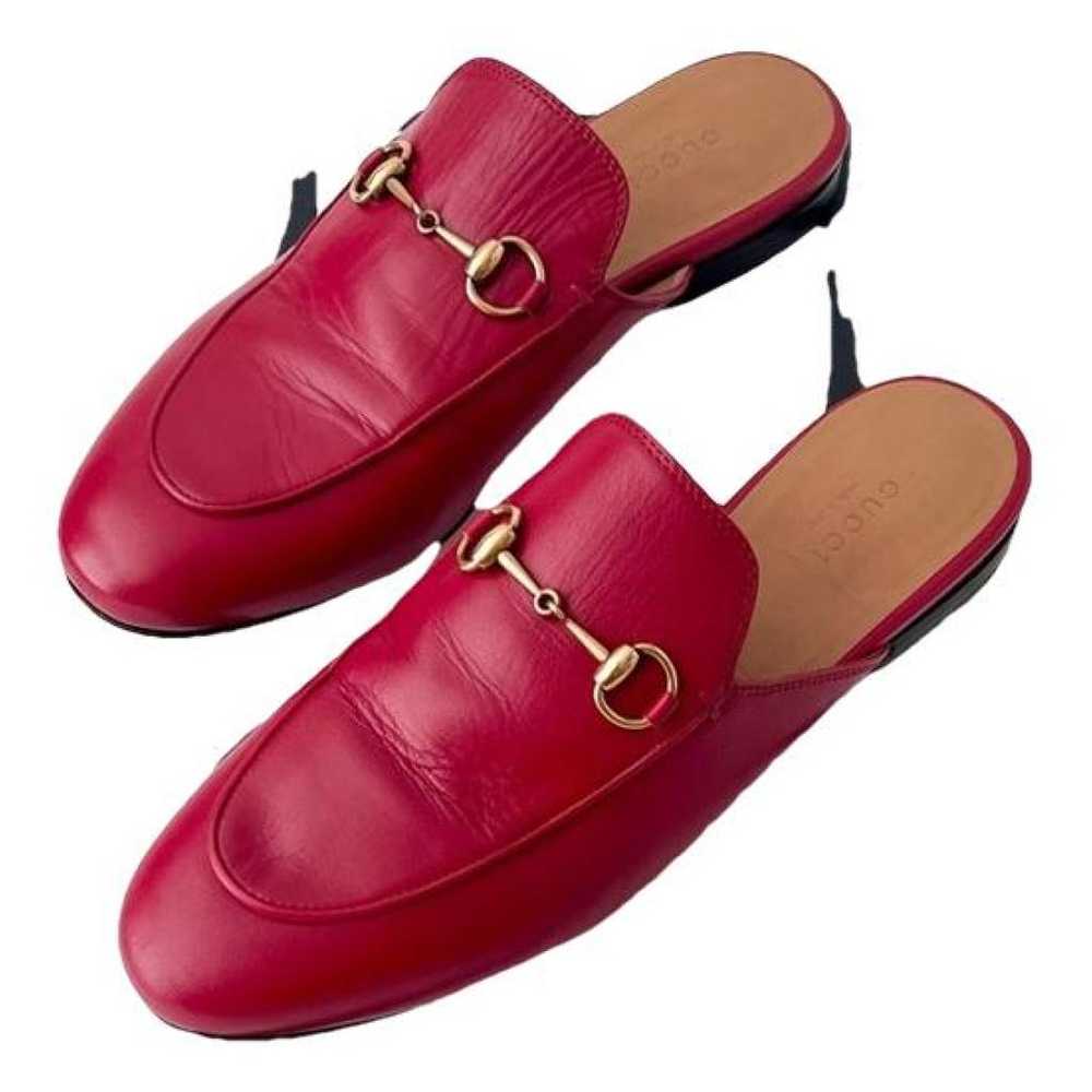 Gucci Princetown leather flats - image 1