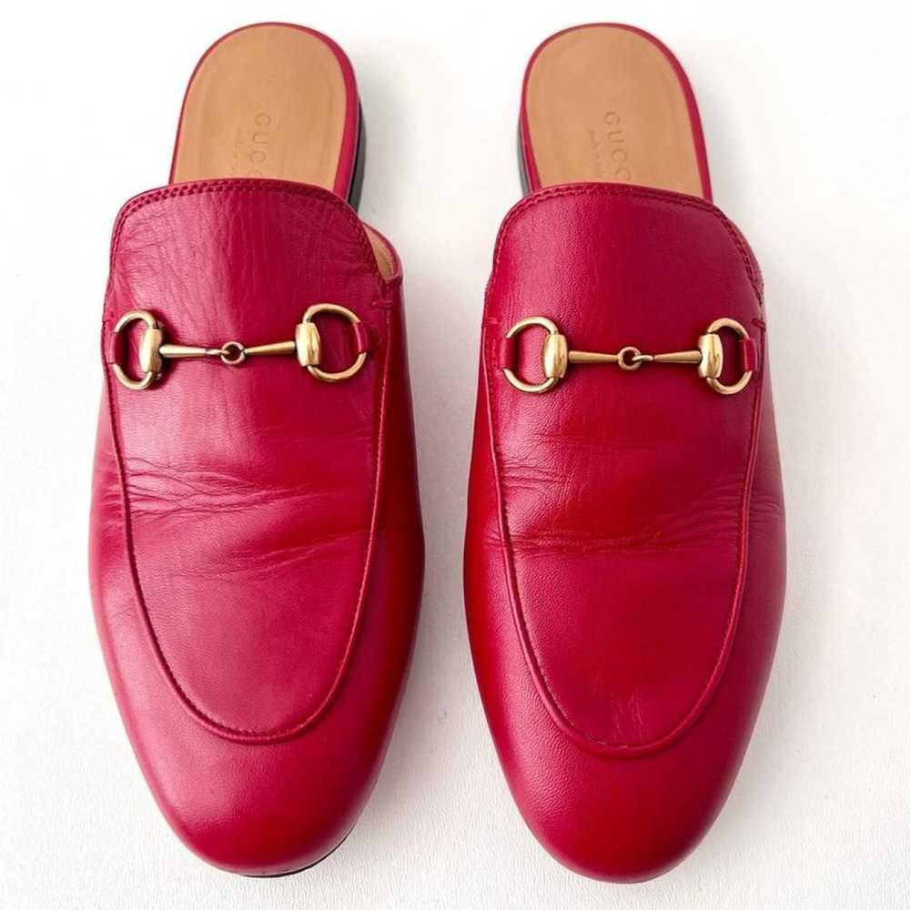 Gucci Princetown leather flats - image 2