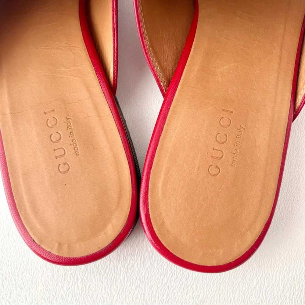 Gucci Princetown leather flats - image 4