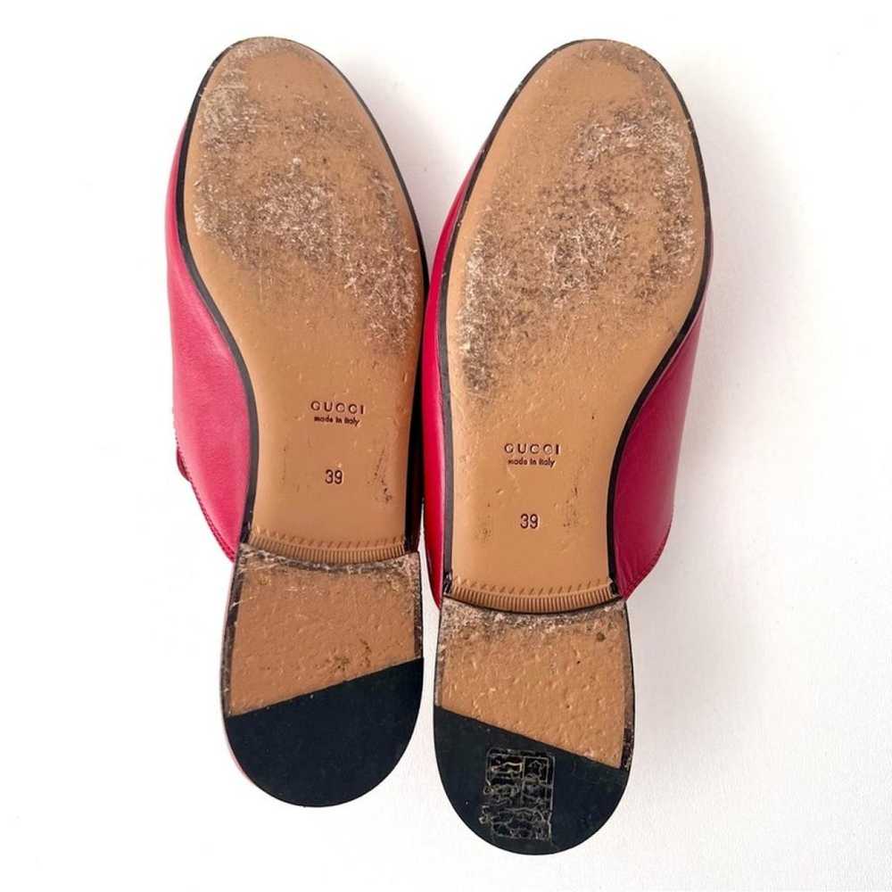 Gucci Princetown leather flats - image 9