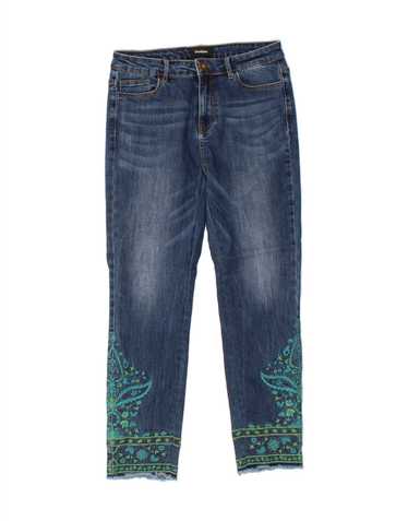 DESIGUAL Womens Slim Jeans W30 L27  Navy Blue Cot… - image 1