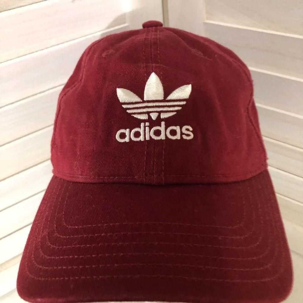 Adidas Adidas wine white logo cotton baseball hat… - image 5