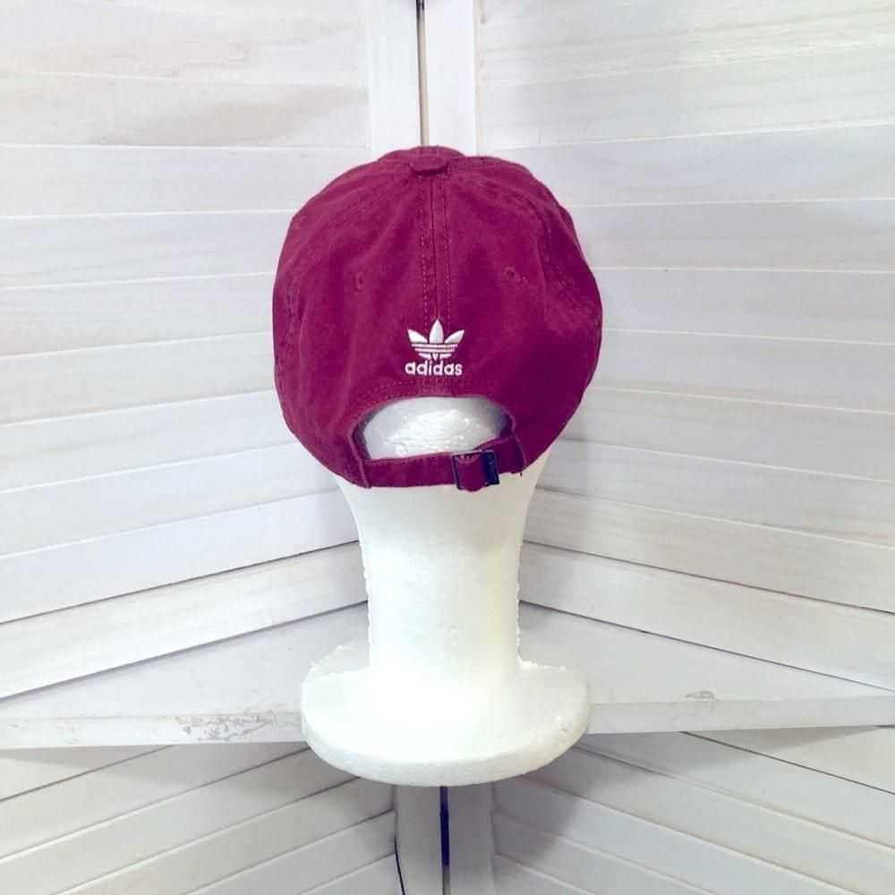 Adidas Adidas wine white logo cotton baseball hat… - image 9