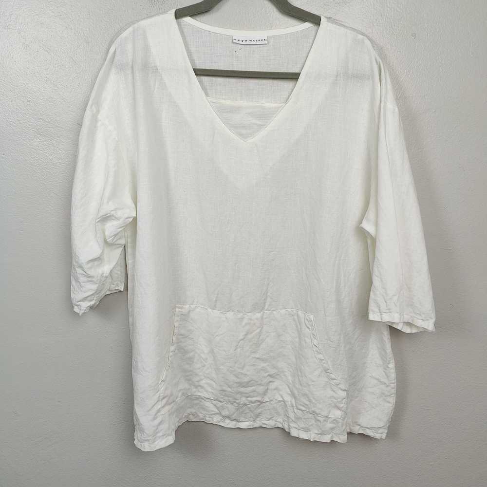 Bryn Walker Bryn Walker Linen Top Womens Small Wh… - image 1