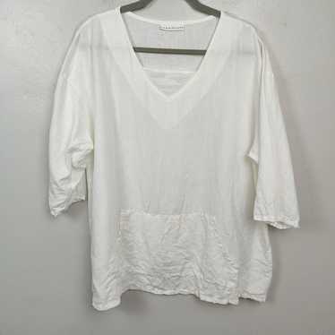 Bryn Walker Bryn Walker Linen Top Womens Small Wh… - image 1