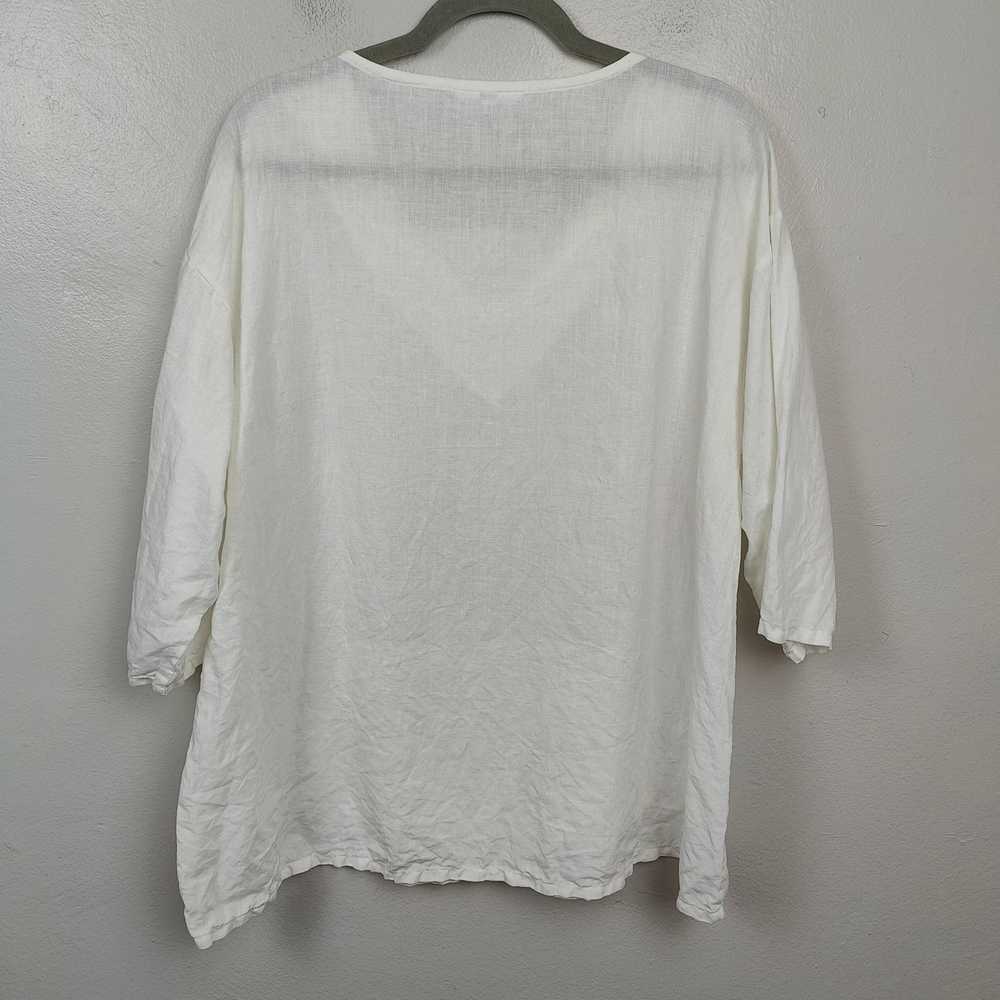 Bryn Walker Bryn Walker Linen Top Womens Small Wh… - image 4