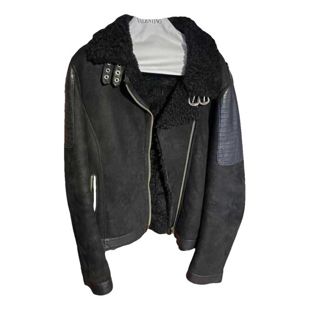 Delan Shearling biker jacket - image 1