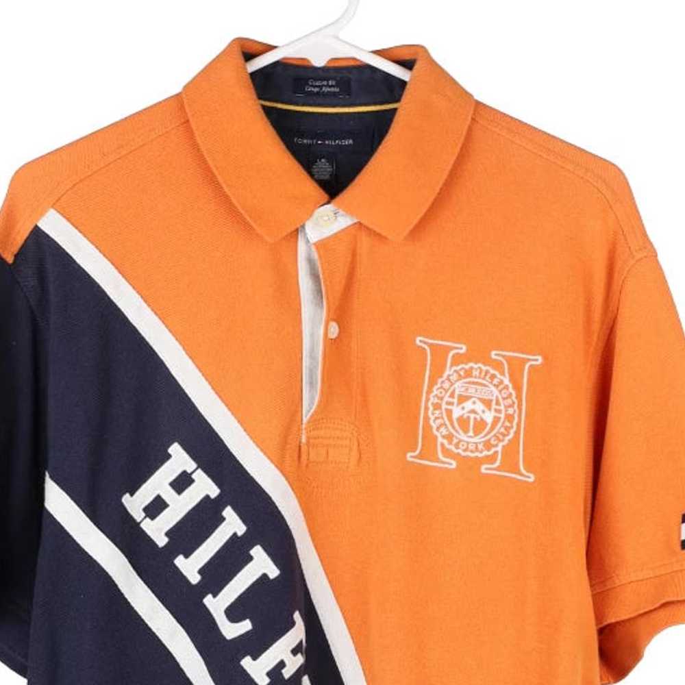 Tommy Hilfiger Spellout Polo Shirt - Large Block … - image 3