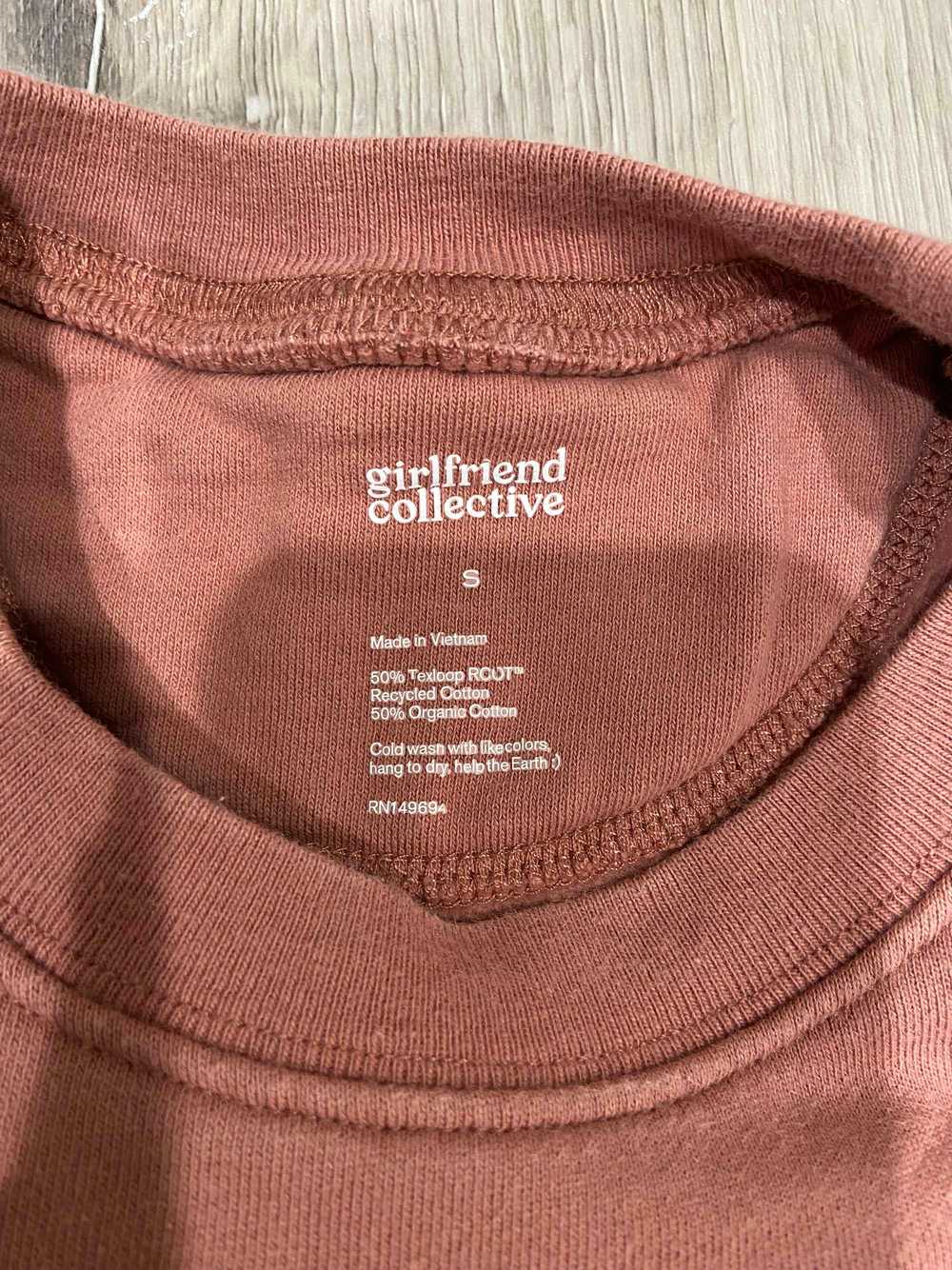 Girlfriend Collective Mauve 50/50 Cropped Sweatsh… - image 5