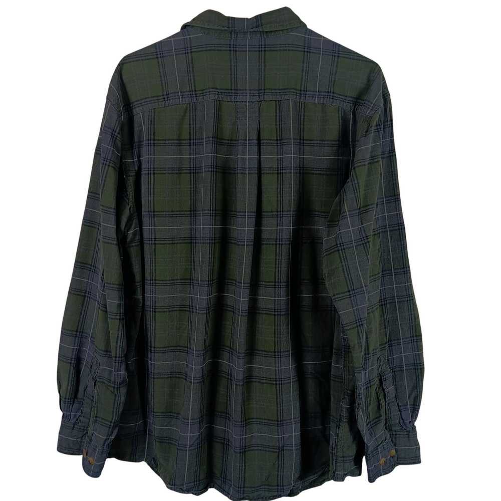 L.L. Bean LL Bean Mens Green Plaid Long Sleeve Sh… - image 3