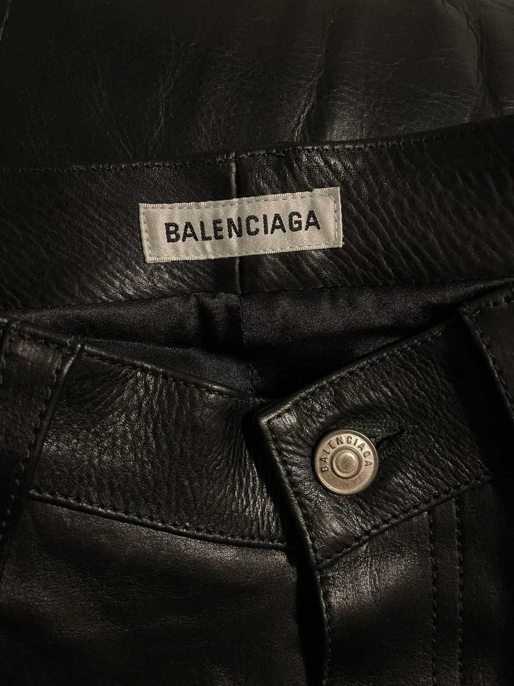 Balenciaga SS19 Leather pants - image 3