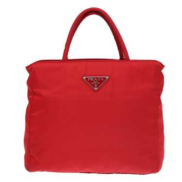 Prada Tessuto Red Synthetic Handbag (Pre-Owned)