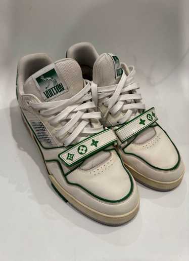 Louis Vuitton LV Mesh Strap Trainer White Green