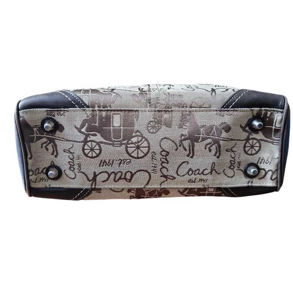 COACH Signature Hardware All-over Pattern Handbag - image 6