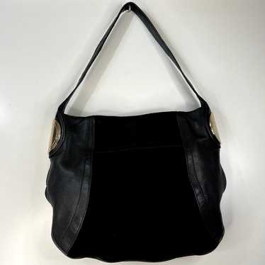 B. Makowsky Giamma Suede Hobo Shoulder Bag Handba… - image 1