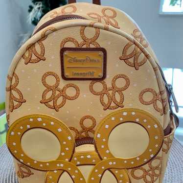 pretzel Loungefly Mickey Disney Parks Purse Backpa