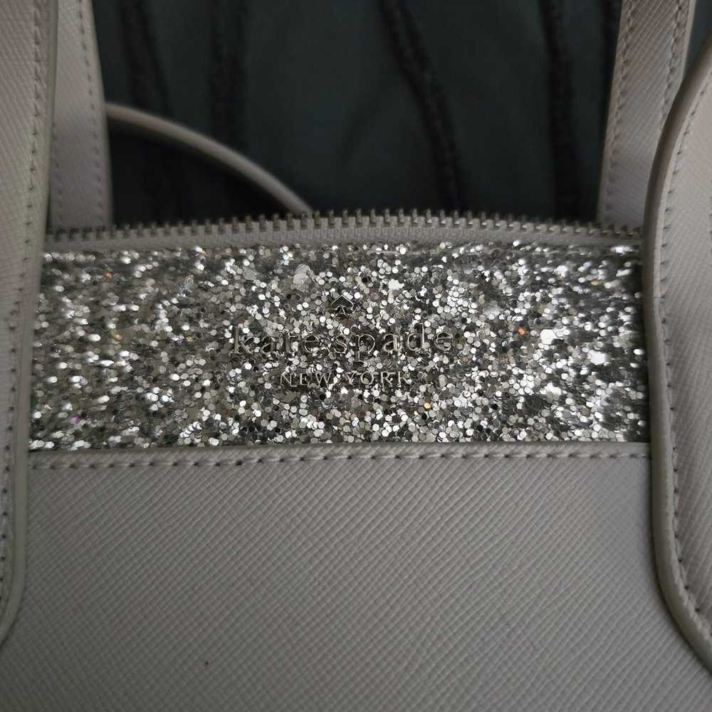 Kate Spade white glitter purse - image 2