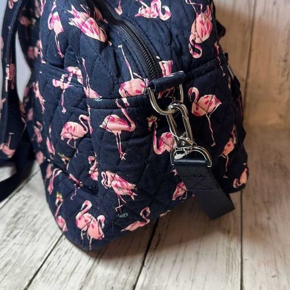 Vera Bradley Flamingo Fiesta Duffle Bag Overnight… - image 7