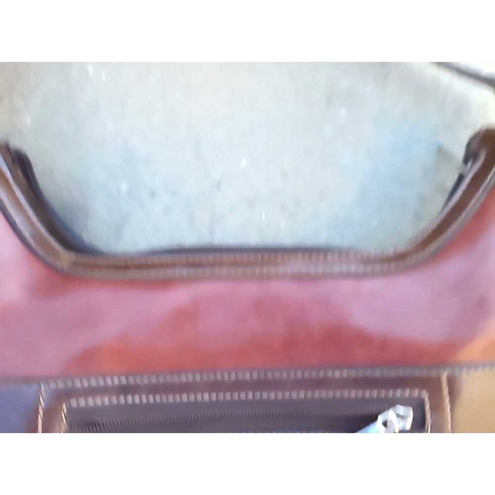 Rina Rich Brown Burgundy Shoulder Handbag Small P… - image 11