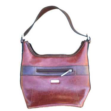 Rina Rich Brown Burgundy Shoulder Handbag Small P… - image 1