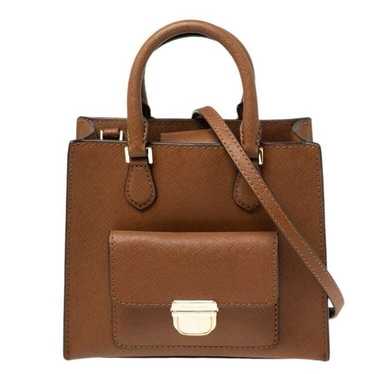 Michael Kors Brown Saffiano Leather Small Bridgett