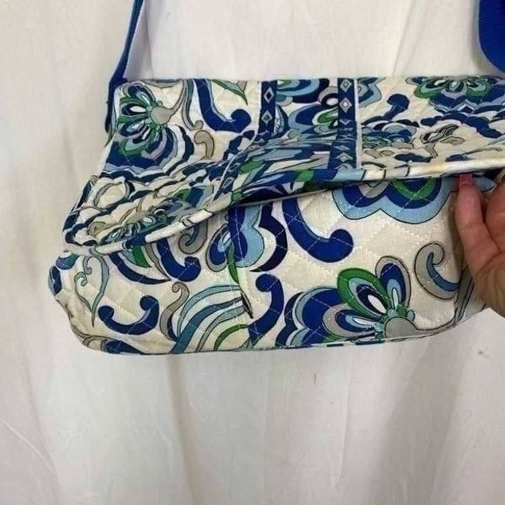 Vera Bradley Mediterranean blue white print messe… - image 4