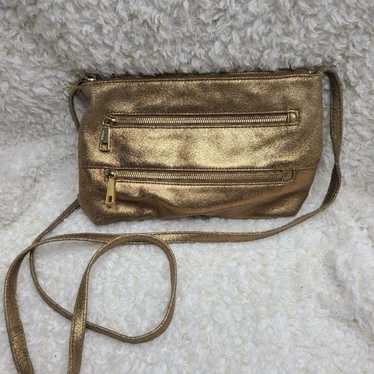 Hobo International Metalic Gold Crossbody Purse - image 1