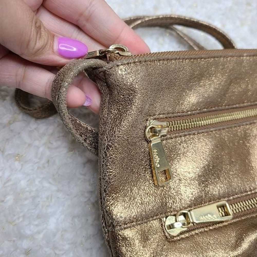 Hobo International Metalic Gold Crossbody Purse - image 2