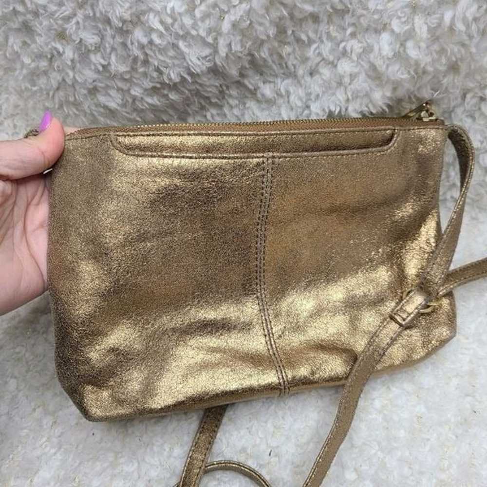 Hobo International Metalic Gold Crossbody Purse - image 3