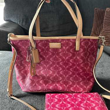 Pink Coach Purse and Wallet