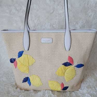 Kate Spade small selling bucket Lemon Zest cross