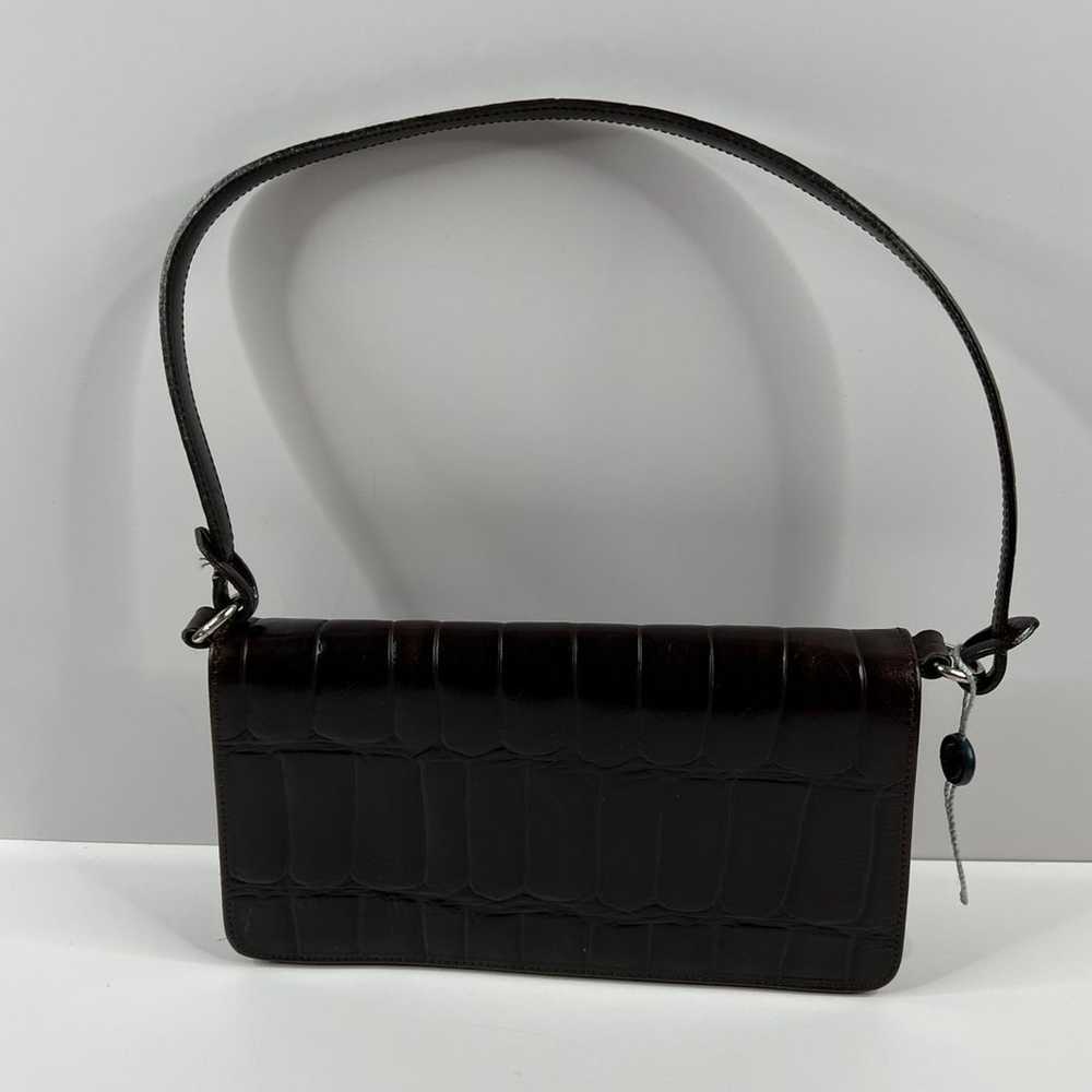 GILDA TONELLI Bag Leather Crocodile Embossed Brow… - image 4