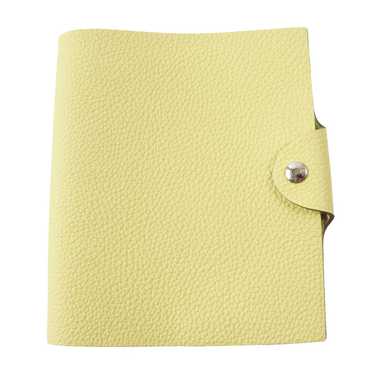 HERMES Notebook cover Taurillon Clemence cream Ul… - image 1