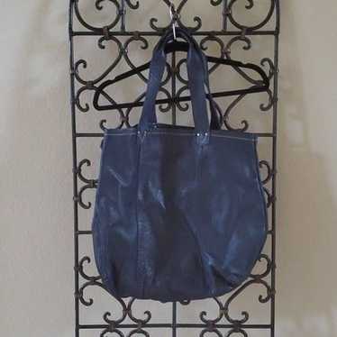 ALTERNATIVE APPAREL Navy Leather Tote