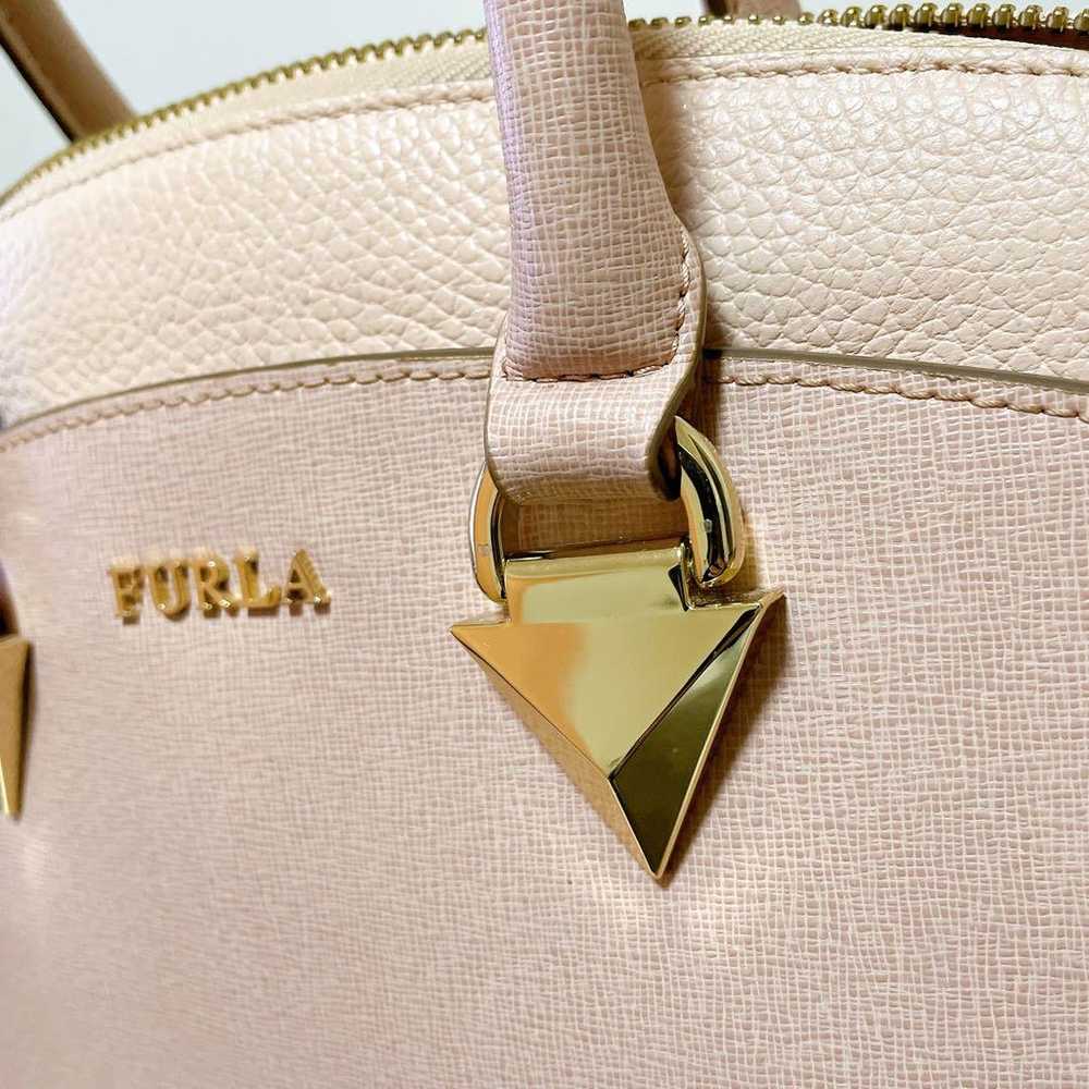 【Like New】 FURLA Pink Handbag Shoulder Bag - image 10