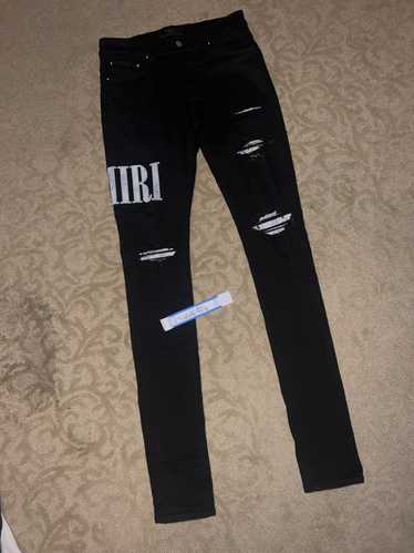 Amiri Amiri Black White Jeans Sz 30 - image 1