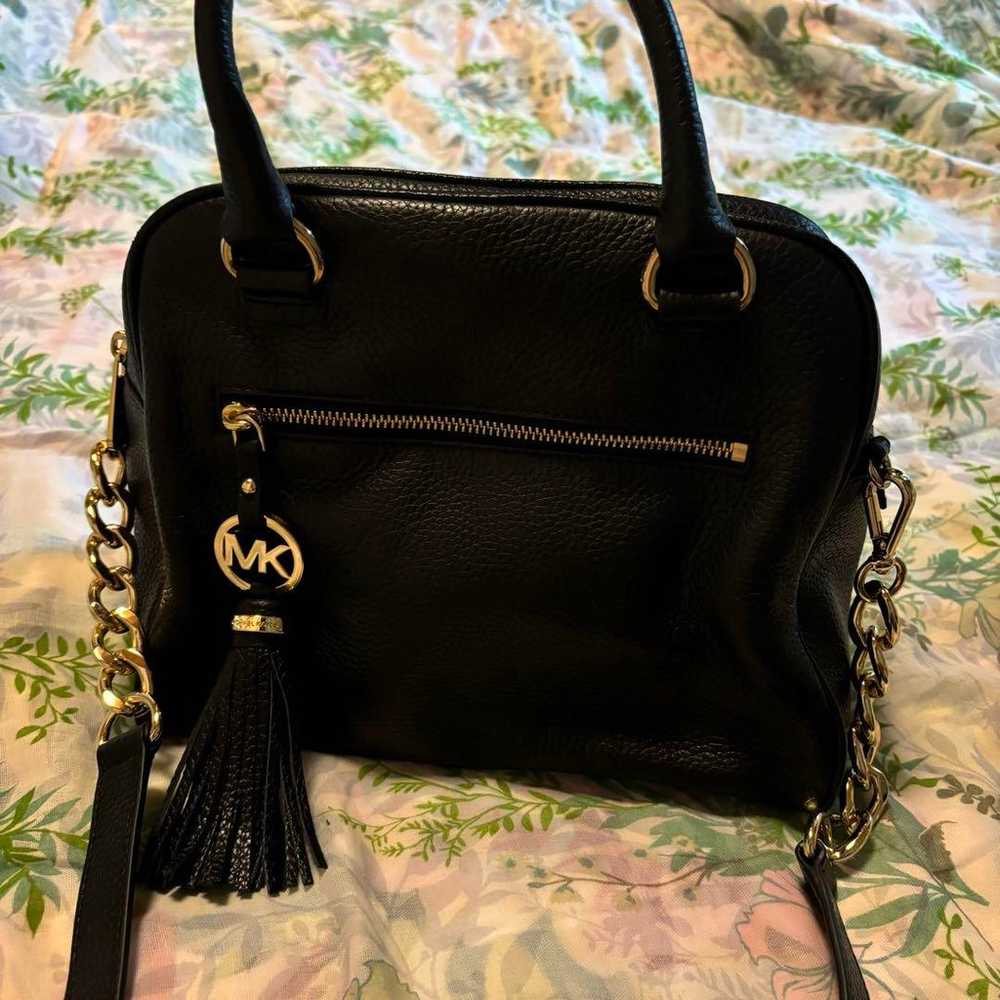 Michael Kors Black Leather Shoulder Bag [Like New] - image 1