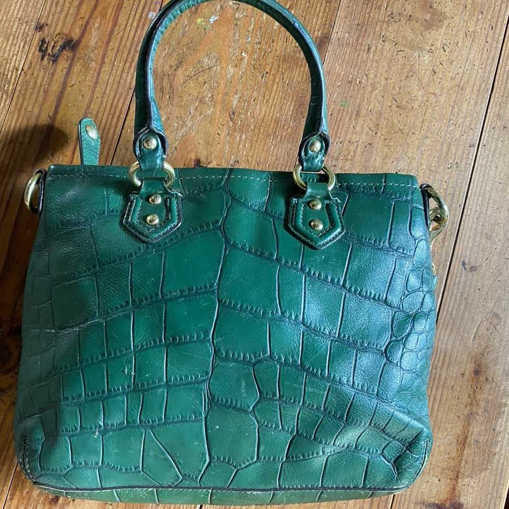 Coach Ashley Embossed Croc Handbag - image 4